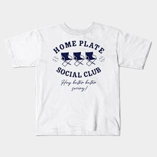 Home Plate Social Club, Midday, Softball Mom, Softball Dad, Softball Game Day, Softball Grandma, Softball Family Kids T-Shirt